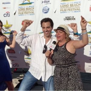 Rob Magnotti Comedian, Impressionist, Actor, with Donna Drake, Talk Show Host at the Long Beach International Film Festival, LBIFF “Shorts on the Beach”