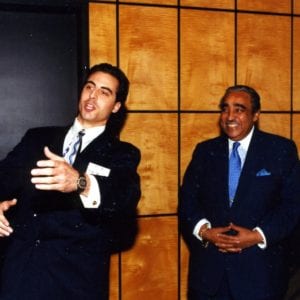 Rob Magnotti (Comedian Impressionist Actor) and Charles Rangel (Former U.S. Representative)
