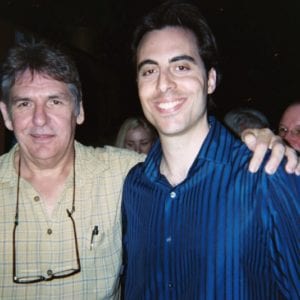 Rob Magnotti (Comedian Impressionist Actor) with Denis Hamill (Author, Columnist for NY “Daily News”)