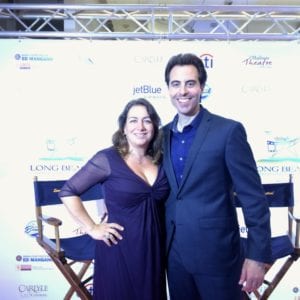 Rob Magnotti Comedian, Impressionist, Actor, with Donna Drake, Talk Show Host at the Long Beach International Film Festival, LBIFF “Shorts on the Beach”