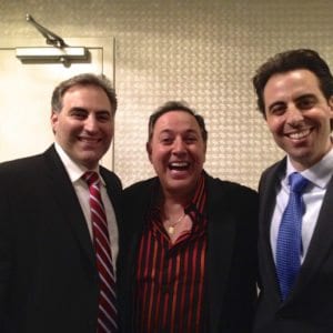 Rob Magnotti Comedian Impressionist Actor with Richie Minervini( comedian, actor ) and Al Magnotti at Richie Minervini's Roast