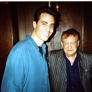Rob Magnotti (Comedian Impressionist Actor) with legendary comedian, actor, Rodney Dangerfield at Dangerfield’s Comedy Club in New York City