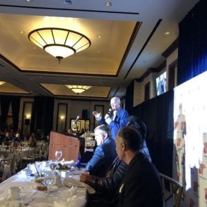 Bernard McGuirk (77WABC Radio Co-Host of Bernie and Sid Show) receiving the Jack Newfield Award 22nd Annual Dr. Theodore A. Atlas Foundation Dinner