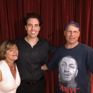 Rob Magnotti with fans at Bernie and Sid's Night of Comedy at Hard Rock Cafe in New York City