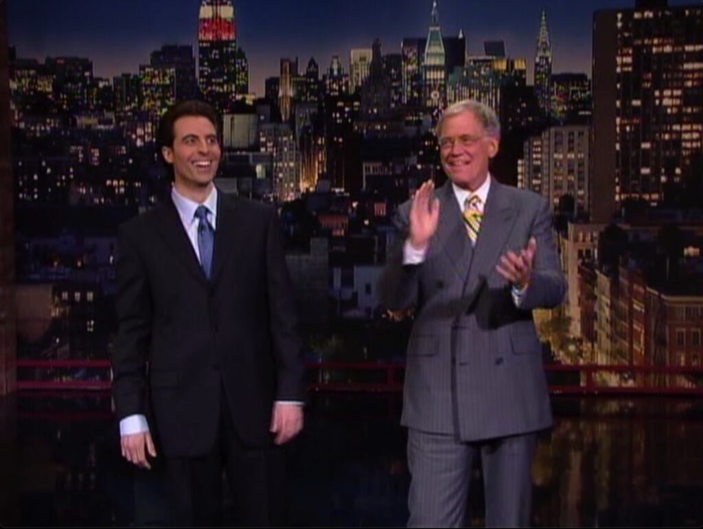 Rob Magnotti Comedian with David Letterman on The Late Show