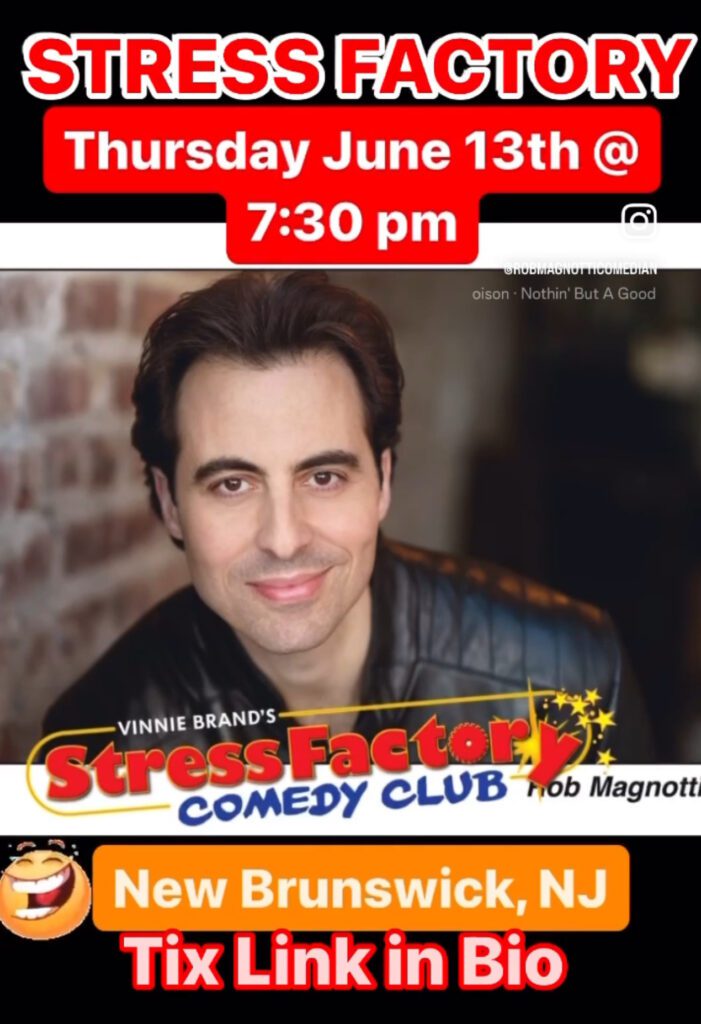 Comedian Rob Magnotti Stress Factory Comedy Club