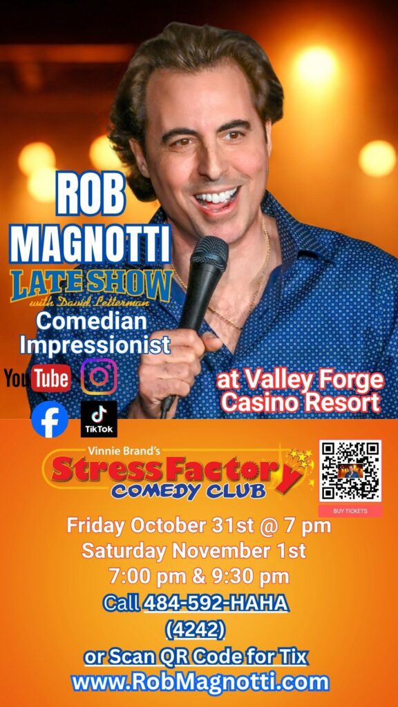 Comedian Rob Magnotti at Stress Factory Valley Forge Casino Resort 
